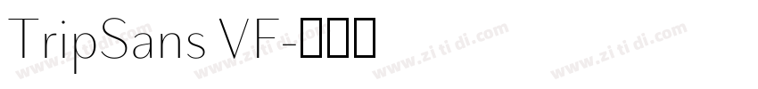 TripSans VF字体转换
